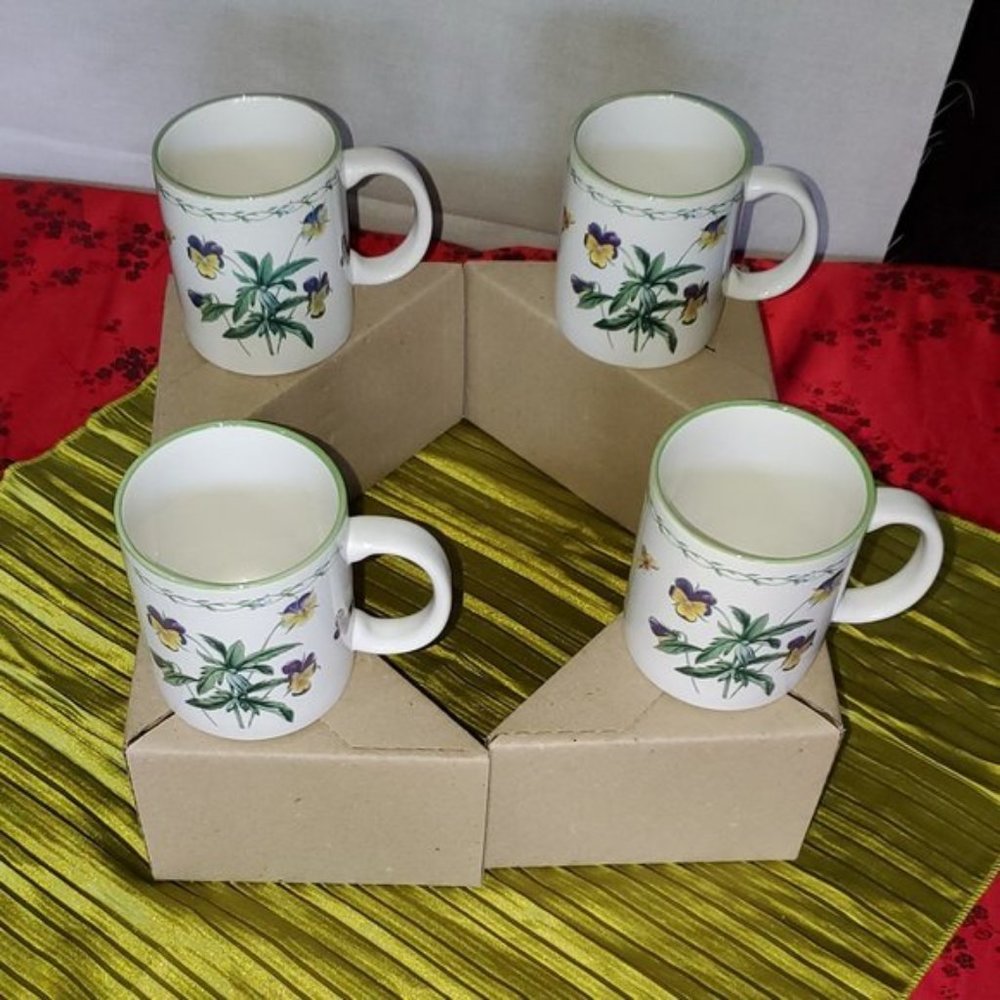 Mikasa Studio Nova Garden Bloom Coffee Mugs